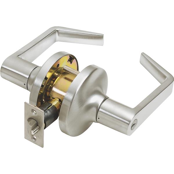 ****Tell Satin Chrome Entry Door Lever Commercial