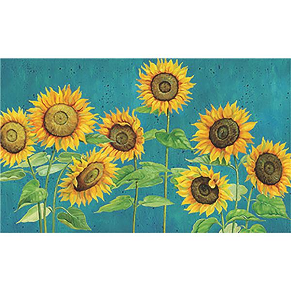 Mohawk Home Sunshine Call Sunflowers Kitchen Anti-Fatigue Mat 18 x 30 In.