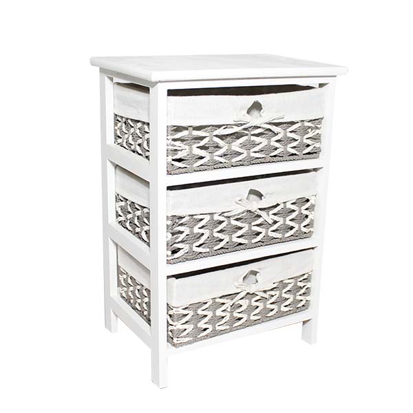 Royal Homes 3-Drawer Storage Cabinet 16x11x23in