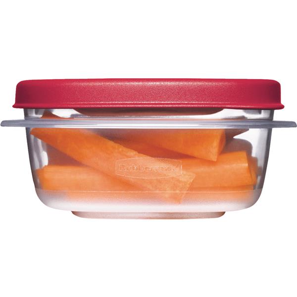 Rubbermaid Easy Find Lids Round Food Storage Container 1.25 C. Clear