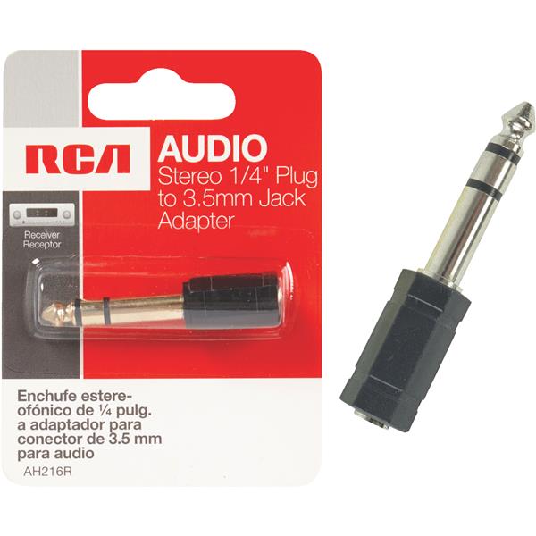 ****RCA 1/4 In. Plug to 3.5mm Jack Adapter Audio Adapter