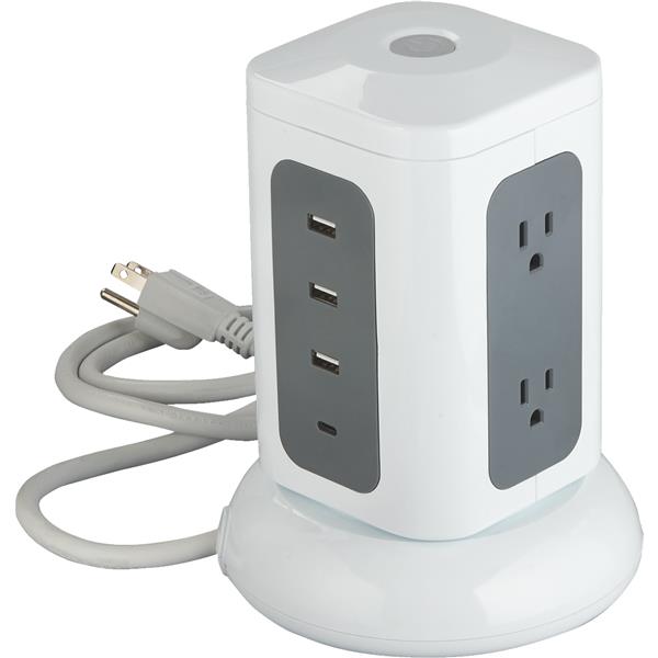 Do it Best 6-Outlet/3-USB 1800J Surge Protector with 3 Ft. Cord, White