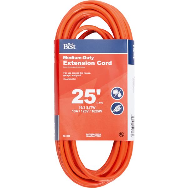 Do it Best Outdoor Extension Cord 25 Ft. 16/3