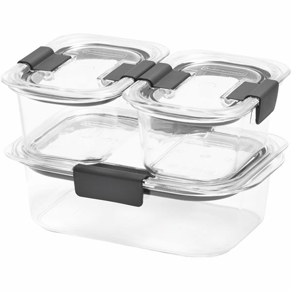 Rubbermaid Brilliance Food Storage Containers 6-Piece Clear