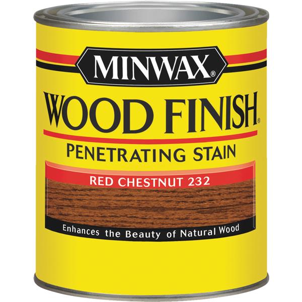 Minwax Wood Finish Penetrating Stain, Red Chestnut, 1 Qt.