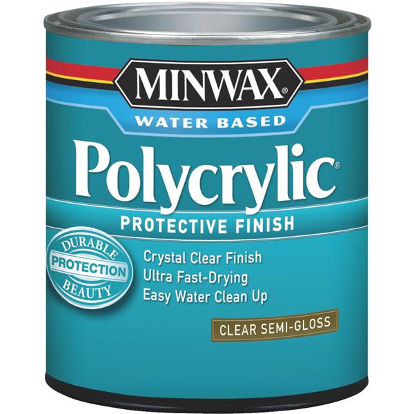 Minwax Polycrylic 1 Qt. Semi-Gloss Water Based Protective Finish