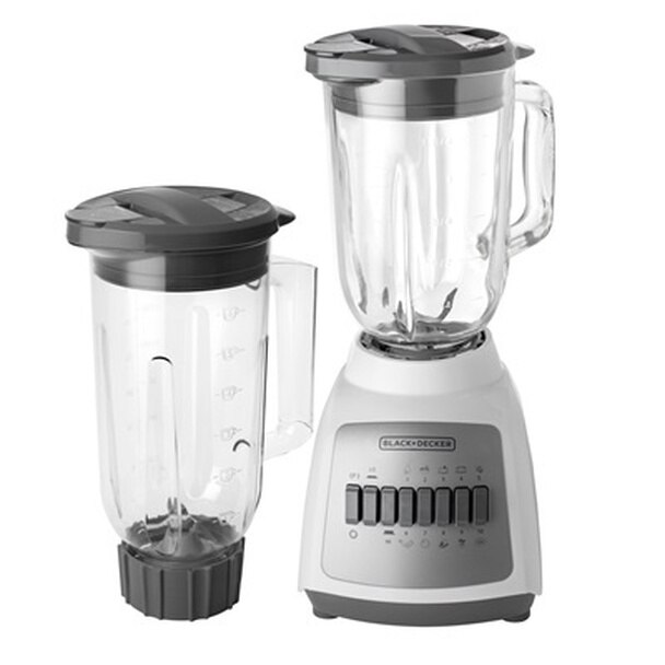 Black &amp; Decker 10-Speed Blender with Glass &amp; Plastic Jars