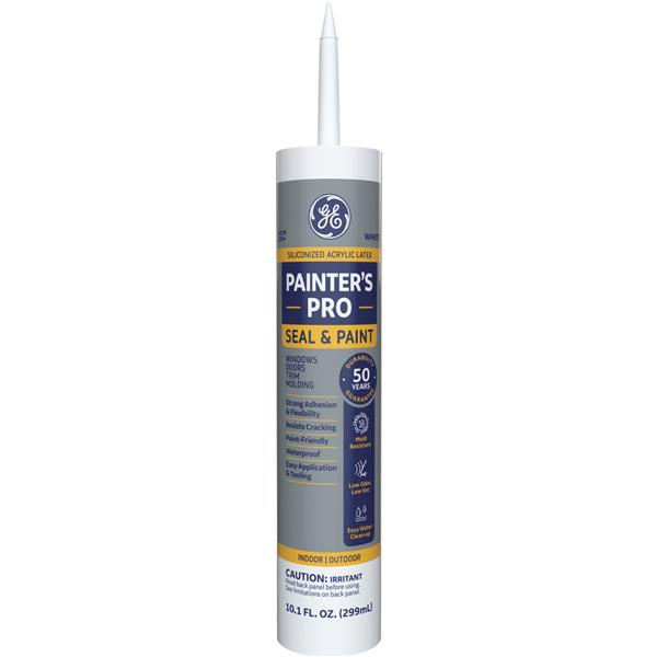 ^GE Painter's Pro 10.1 Oz. White Window &amp; Door Siliconized Acrylic Caulk