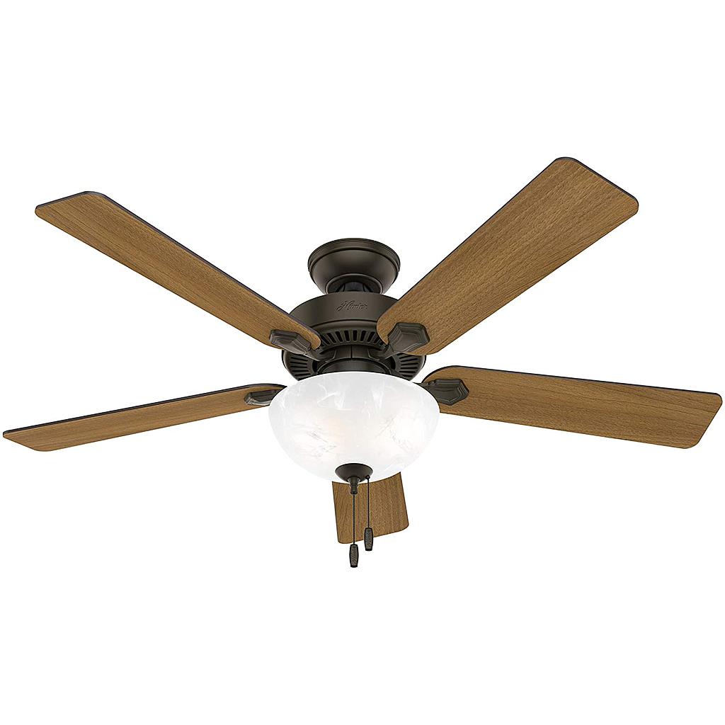 Hunter Swanson Indoor Ceiling Fan, 52In., New Bronze. (C.F.M - 2530)