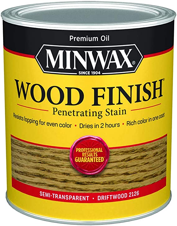 Minwax Wood Finish Penetrating Stain, Driftwood, 1 Qt.