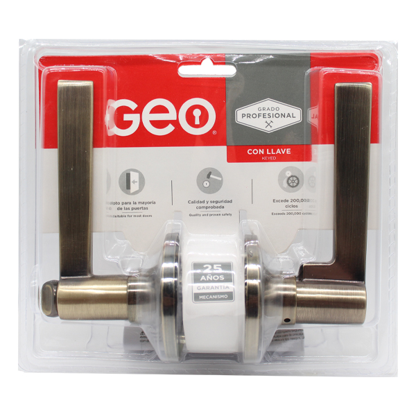 Geo Keyed-Entry Lever Lockset