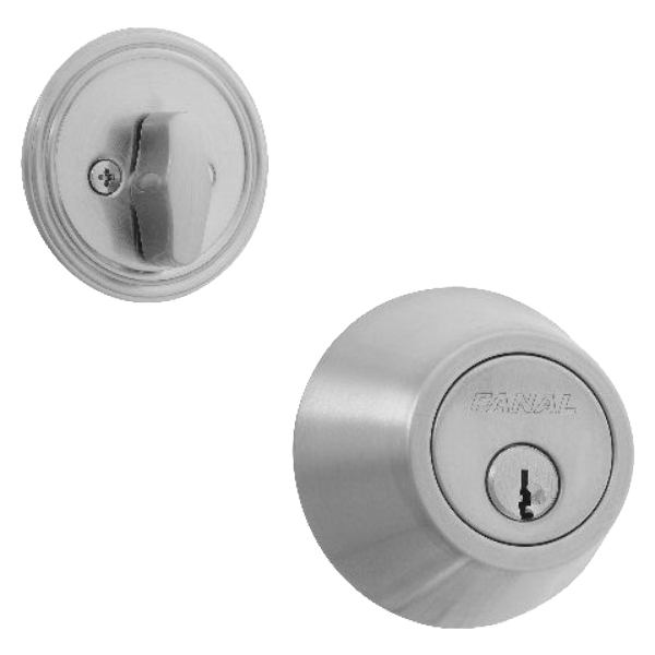 Fanal Annecy Single Cylinder Deadbolt Satin Nickel