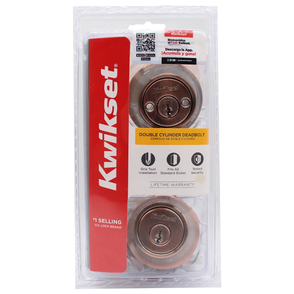 ****Kwikset Security Double Cylinder Deadbolt, Bronze