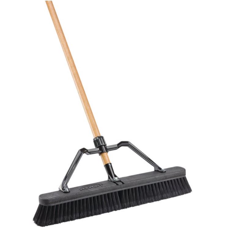 ****Libman Smooth Surface Commercial Push Broom 24x66 In. Wood Handle