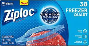 Ziploc Gallon Freezeer Bags 38 CT