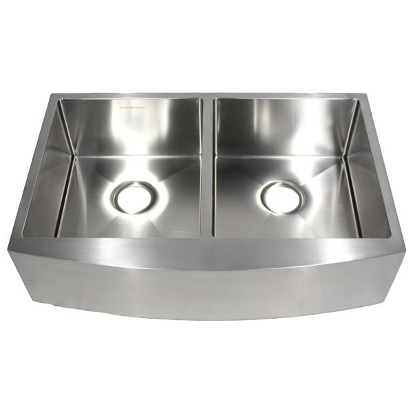 Royal Homes Double Bowl Apron Kitchen Sink 32.9In.x22In.x8.9In.