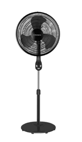 Westinghouse Pedestal Fan with Remote 18 In. Black