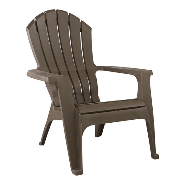 Adams RealComfort Resin Adirondack Chair Earth Brown