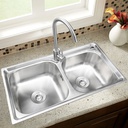 Royal Homes Topmount Double Bowl Kitchen Sink