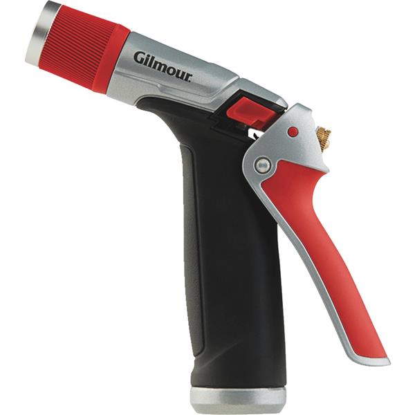 Gilmour Pro Zinc Pistol Nozzle, Red &amp; Black