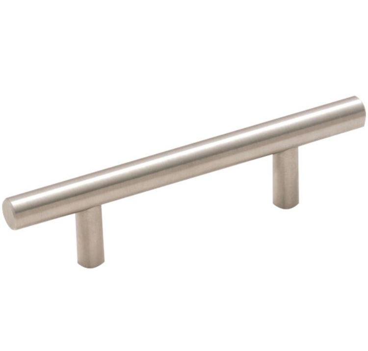 ^Amerock Bar Pulls 3 In. Sterling Nickel Center-to-Center Pull