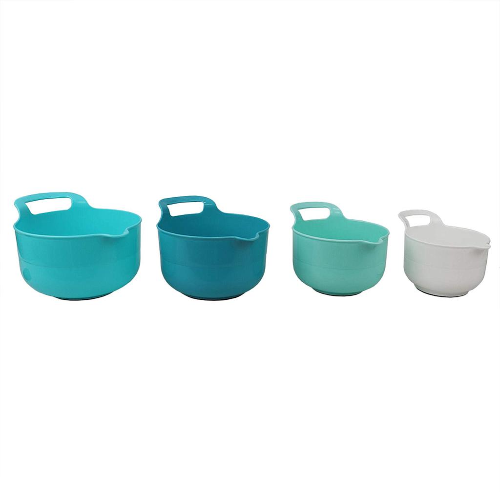 Home Basics Set of 4 Nesting Mixing Bowls