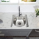 ****Royal Homes Kitchen Sink 19.5In.x19.5In.x6In. 304 Stainless Steel