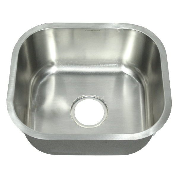 Royal Homes Kitchen Sink In.16.5x14x7.5 - 304 Stainless Steel