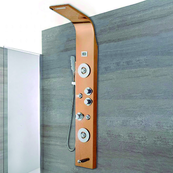 Royal Homes Shower Panel - 304 Stainless Steel 150x22cm Copper