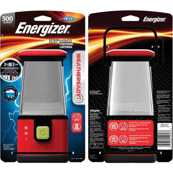 ****Energizer Weatheready Plastic LED Lantern 6 In. W. x 10 In. H. Red