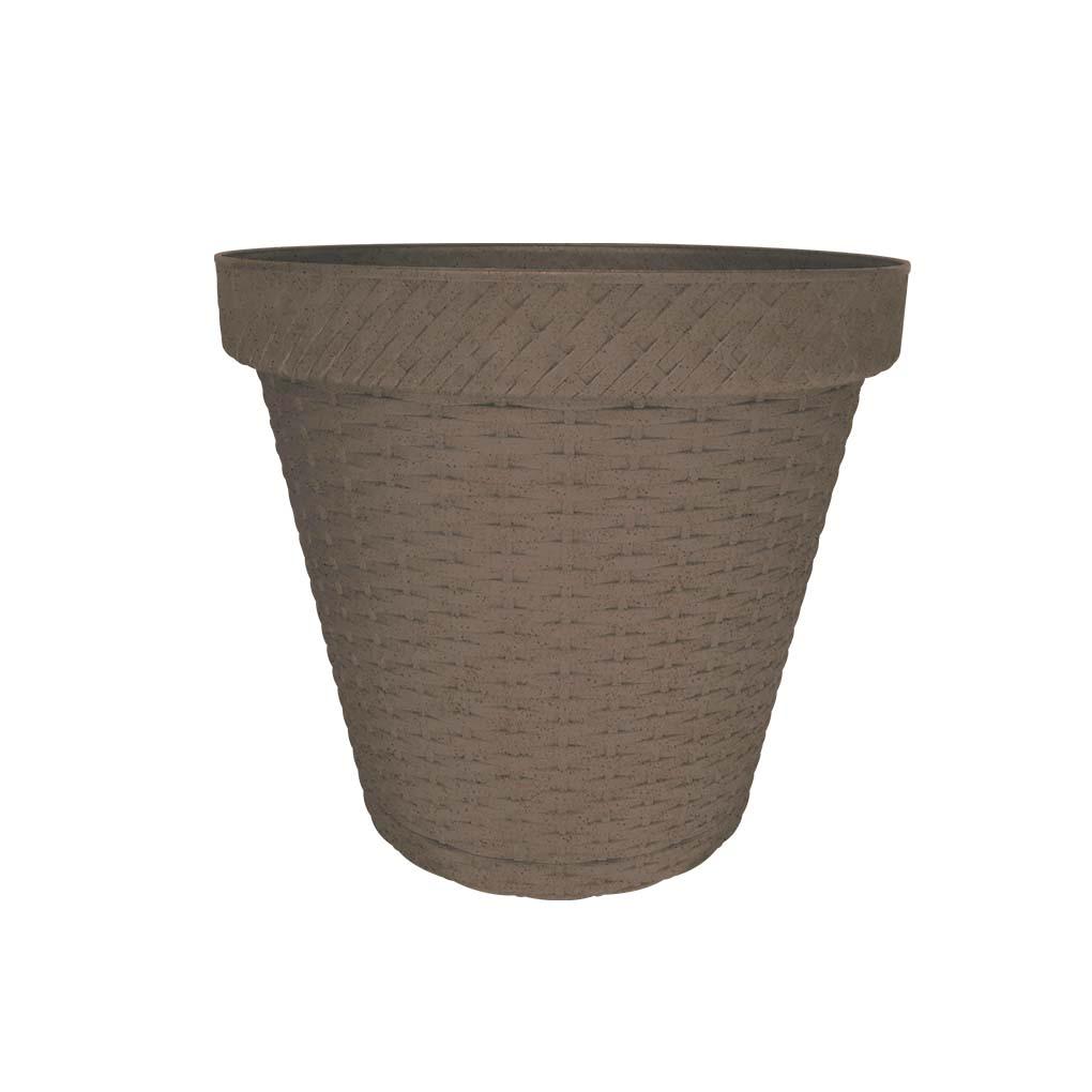 ****Terragave Flower Pot Round 16.5in Earth