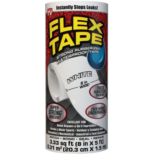 ****Flex Tape 8 In. x 5 Ft. Repair Tape, White