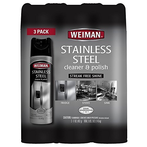 Weiman 3-Pack Stainless Steel Cleaner &amp; Polish 17oz