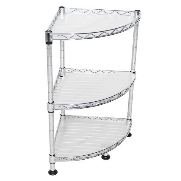 Royal Homes Shelving - Corner kitchen Rack - 250*250*H450 mm - Chrome