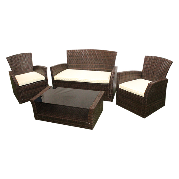 Royal Homes 4pc Patio Sofa Set (Chairs with Table)