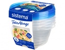 ****Sistema 4-pk TakeAlongs 760ml Small Bowls