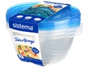 ****Sistema 3-pk TakeAlongs 1.4L Medium Bowls