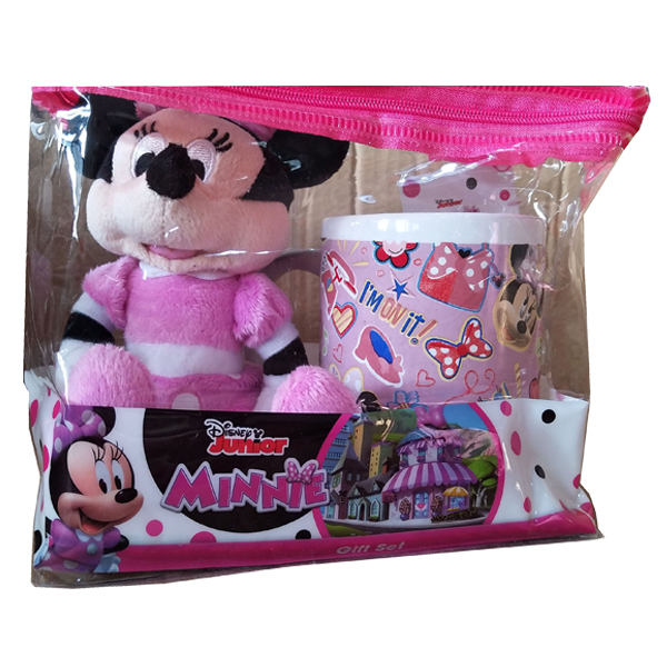 ****Minnie Gift Set 8in Plush w/ 11oz mug