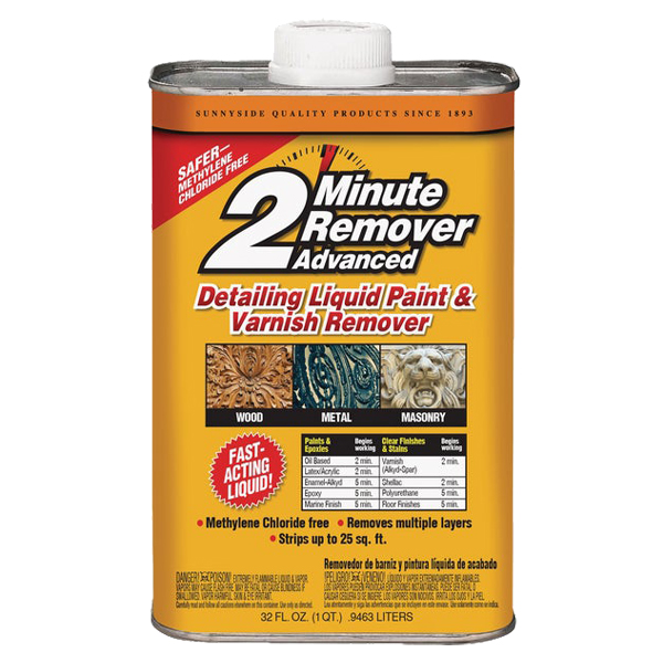 Sunnyside 2 Minute Remover Advanced Detailing Qt. Liquid Paint &amp; Varnish Remover