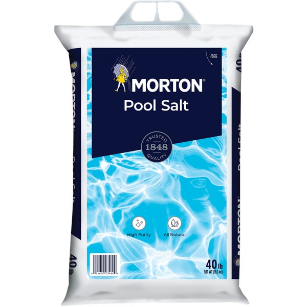 ****Morton Professional's Choice Pool Salt - Quicker Dissolve All-Natural 40 Lb. Bag