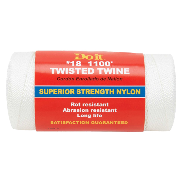 ****Do it Twisted Twine Nylon #18 x 1100 ft White