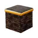 ****Royal Homes Storage Foot Stool 15x15in Marble Design