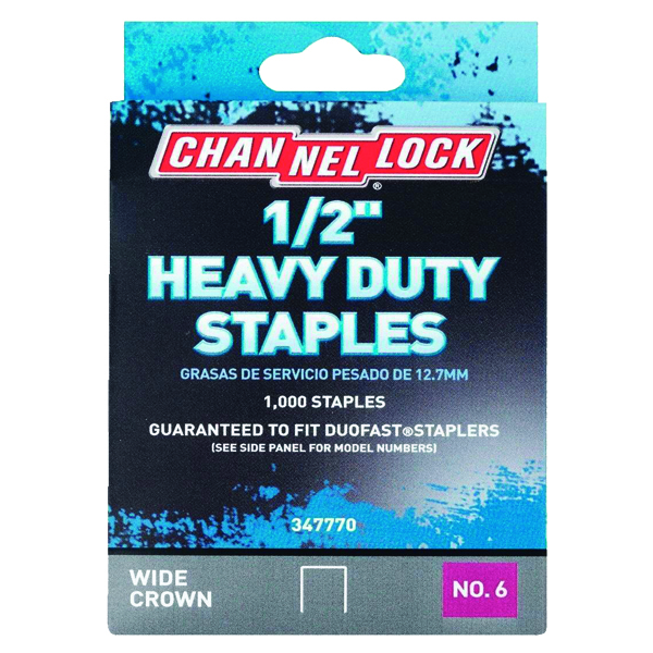 ****Channellock No. 4 Narrow Crown Stainless Steel Staple, 1/2 In. (1000-Pc)