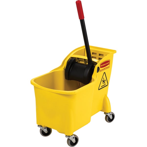 Rubbermaid Commercial Tandem Bucket and Wringer 31Qt