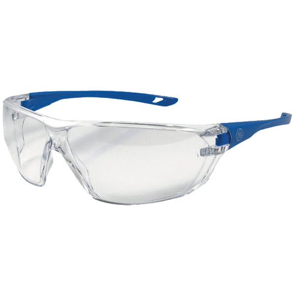 ****GE Blue Safety Glasses Clear Lens