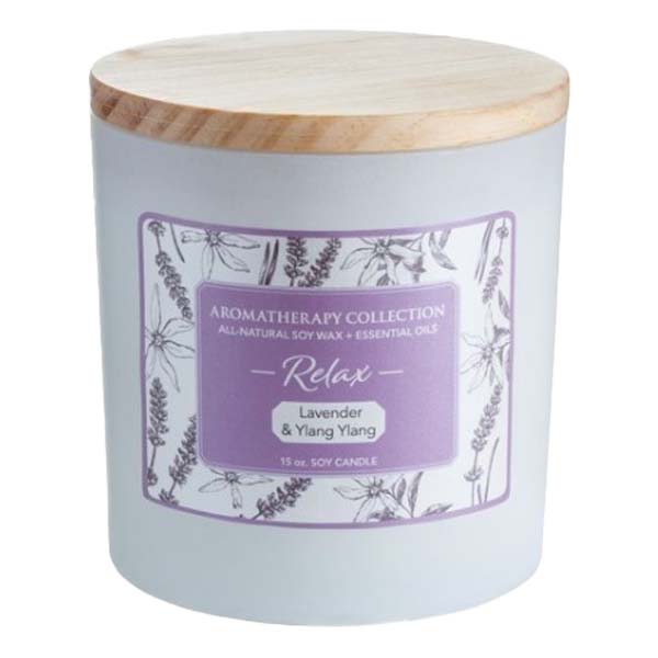 ****Candle Warmers 15oz Relax Aromatherapy Candle - Lavender and Ylang Ylang