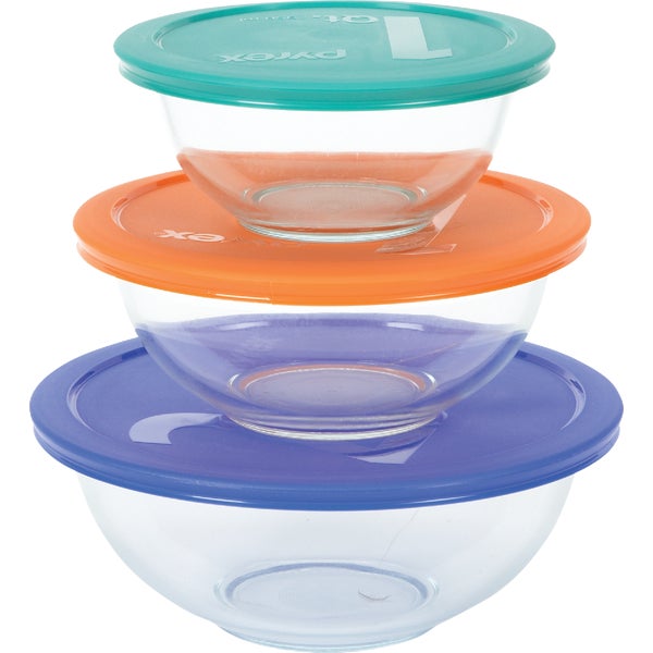 Pyrex Smart Essentials 6-Piece Mixing Bowl Set