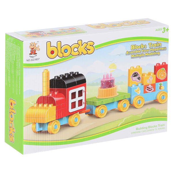 ****Kids Building Blocks Train Set