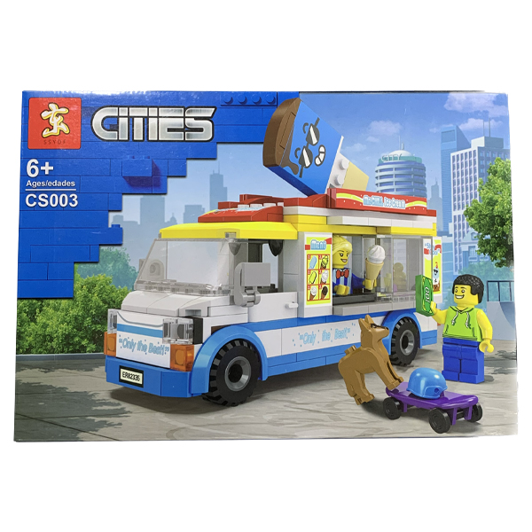 ****Kids Cities Building Blocks Ice Cream Truck