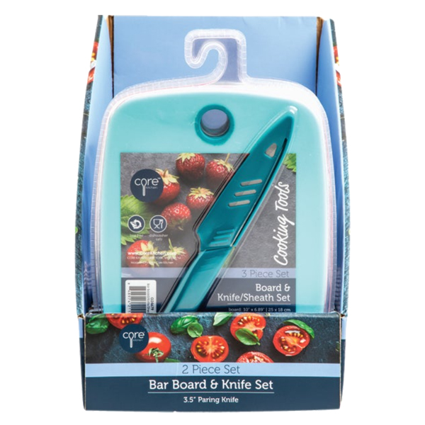 ****Core Kitchen Poly Bar Cutting Board and Knife Set